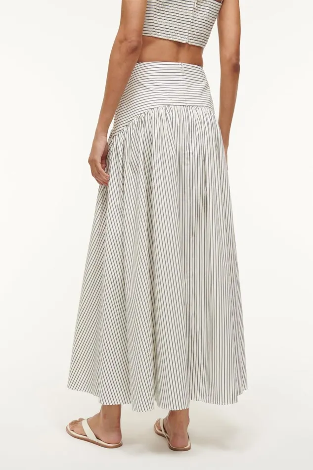 STAUD Skirts Women STAUD PROCIDA SKIRT IVORY MICRO STRIPE STAUD Skirts Women STAUD PROCIDA SKIRT IVORY MICRO STRIPE