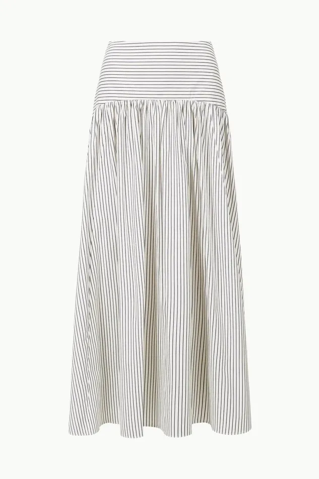 STAUD Skirts Women STAUD PROCIDA SKIRT IVORY MICRO STRIPE STAUD Skirts Women STAUD PROCIDA SKIRT IVORY MICRO STRIPE