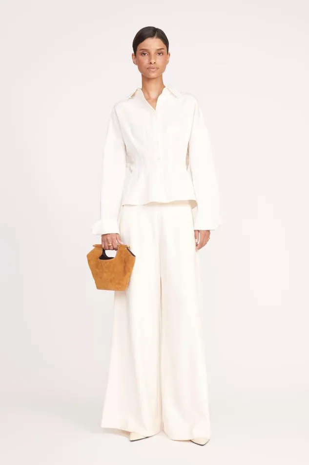 STAUD Tops Women OPHELIA TOP IVORY