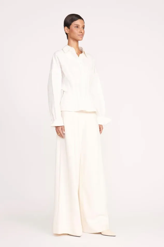 STAUD Tops Women OPHELIA TOP IVORY