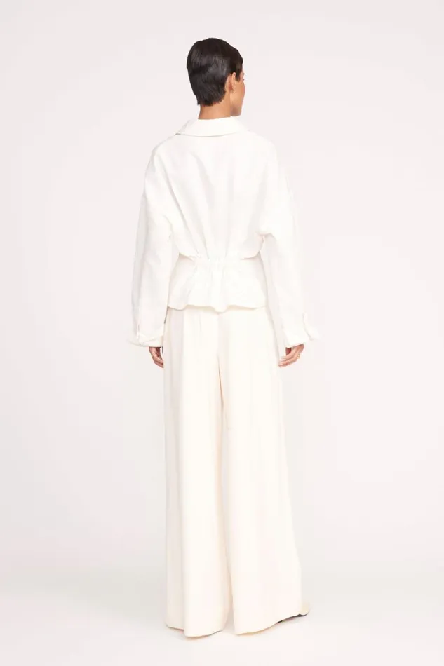 STAUD Tops Women OPHELIA TOP IVORY