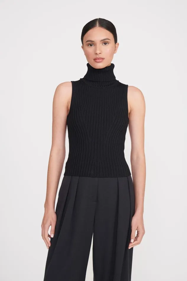 STAUD Tops Women STAUD CALLUM TOP BLACK