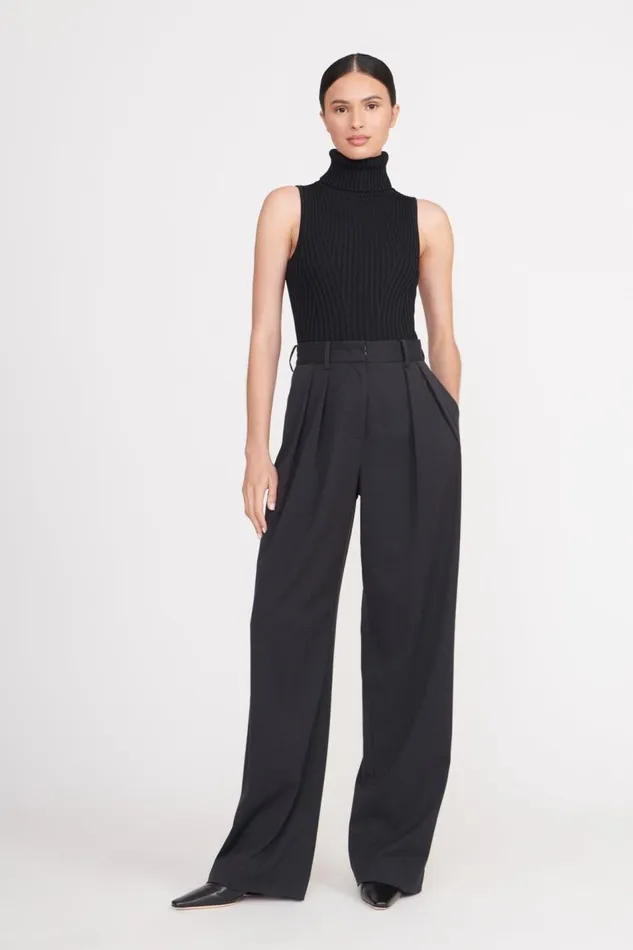 STAUD Tops Women STAUD CALLUM TOP BLACK STAUD Tops Women STAUD CALLUM TOP BLACK