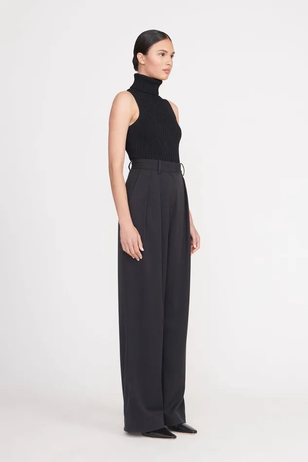 STAUD Tops Women STAUD CALLUM TOP BLACK STAUD Tops Women STAUD CALLUM TOP BLACK