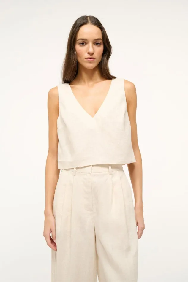 STAUD Tops Women STAUD CATANIA TOP NATURAL