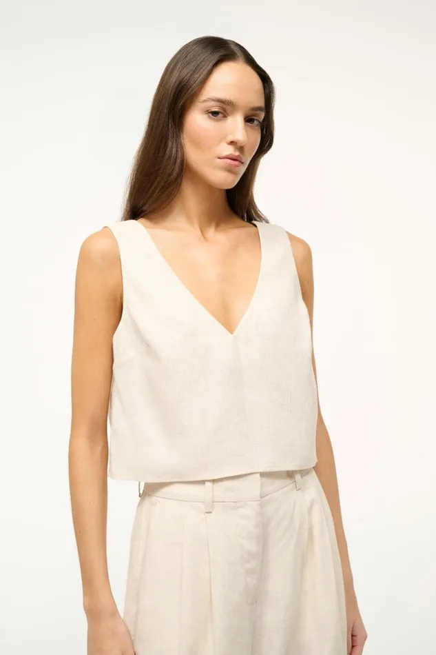 STAUD Tops Women STAUD CATANIA TOP NATURAL STAUD Tops Women STAUD CATANIA TOP NATURAL