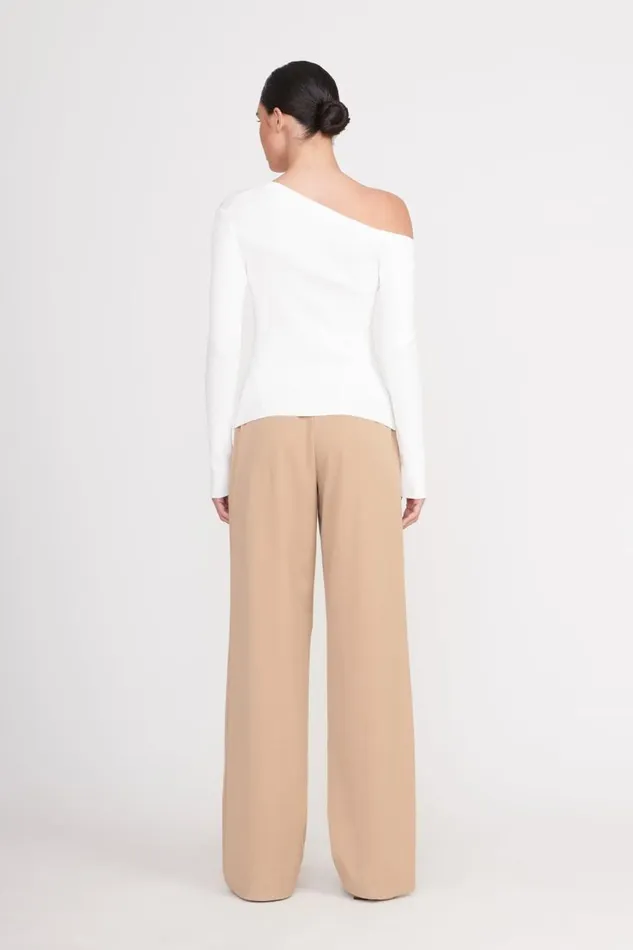 STAUD Tops Women STAUD CRAFTSMAN SWEATER IVORY