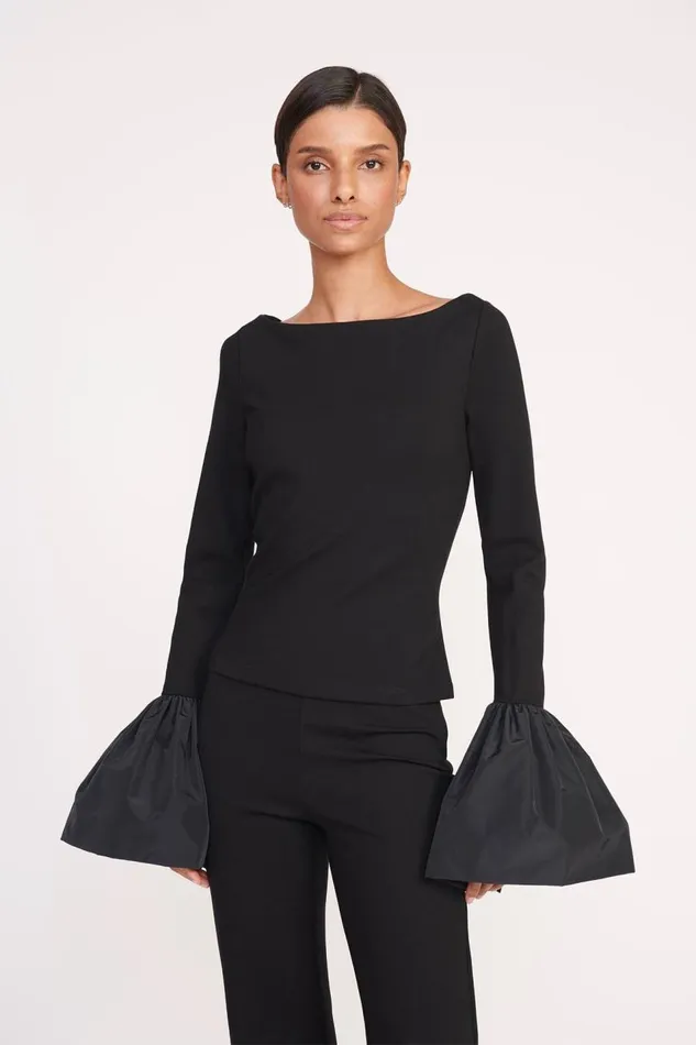STAUD Tops Women STAUD PAIGE TOP BLACK