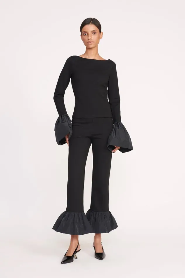 STAUD Tops Women STAUD PAIGE TOP BLACK STAUD Tops Women STAUD PAIGE TOP BLACK