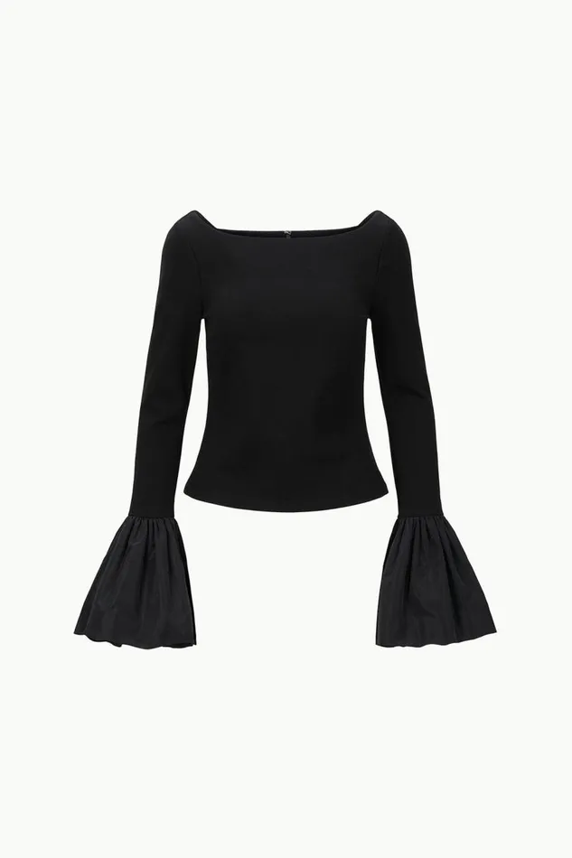 STAUD Tops Women STAUD PAIGE TOP BLACK STAUD Tops Women STAUD PAIGE TOP BLACK