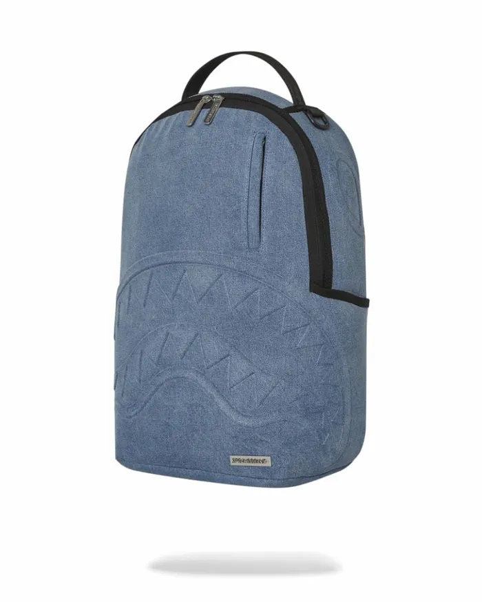 STONE WASH 3D SHARK BACKPACK Bags SPRAYGROUND
