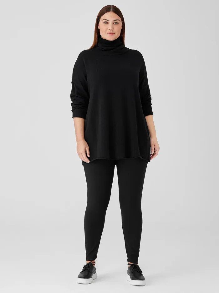 Stretch Jersey Knit Leggings Black Women Eileen Fisher Pants Shorts and Jumpsuits