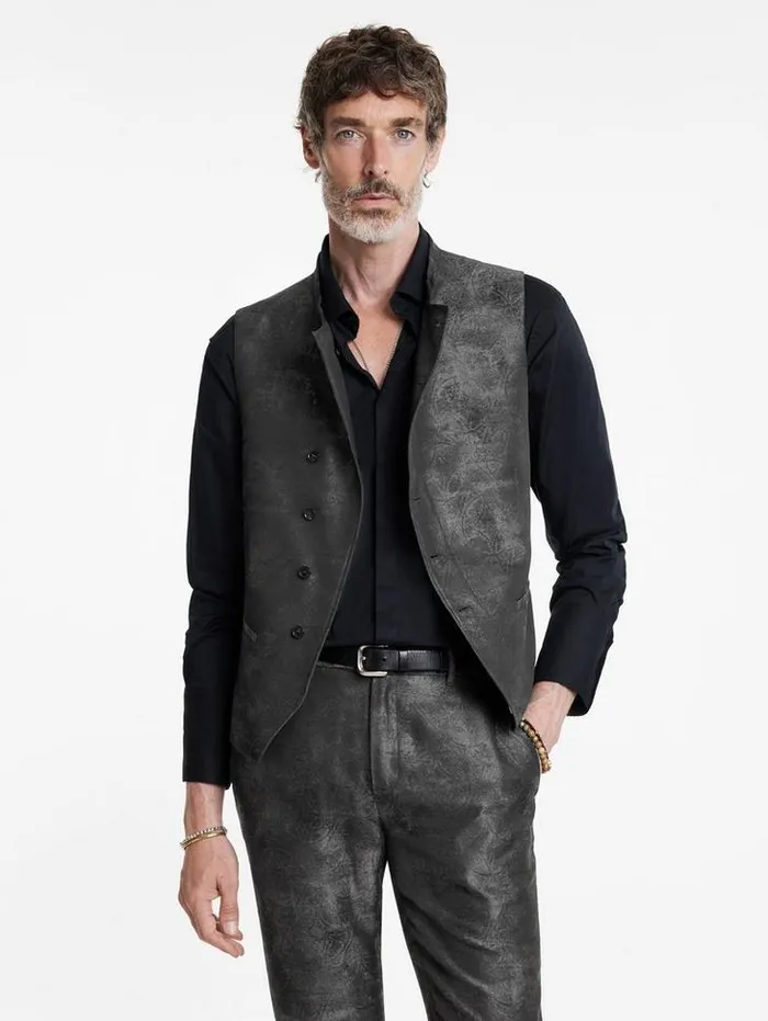 Suit Jackets Men John Varvatos BEACON VEST Eclipse Heather