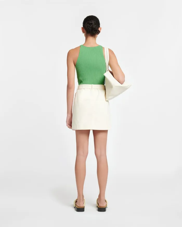 Susan Twill Wrap Skirt Creme Women Nanushka Skirts