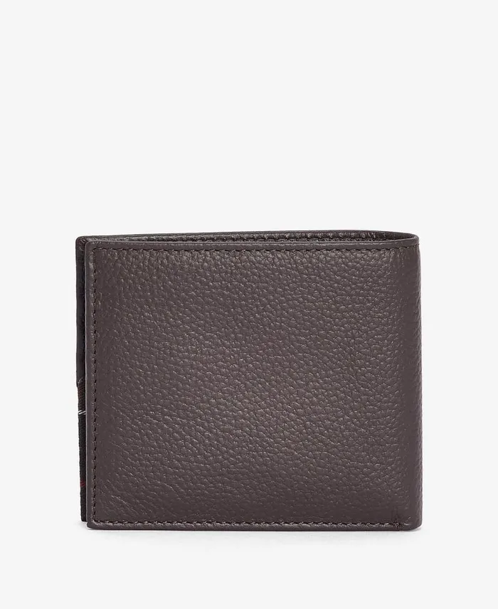 Tabert Leather Wallet Chocolate Brown Men Barbour Wallets and Card Holders