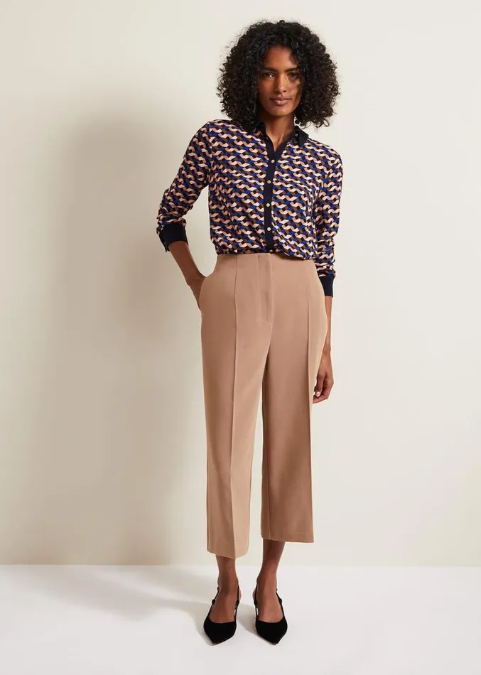 Talia Geo Print Shirt Multicoloured Women Phase Eight Shirts and Blouses