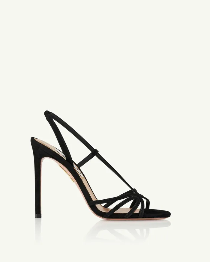 Talk To Me Sandal 105 Black Women Aquazzura Sandals Talk To Me Sandal 105 Black Women Aquazzura Sandals