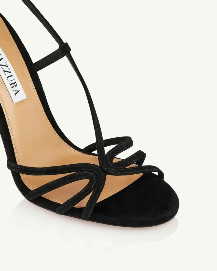 Talk To Me Sandal 105 Black Women Aquazzura Sandals Talk To Me Sandal 105 Black Women Aquazzura Sandals