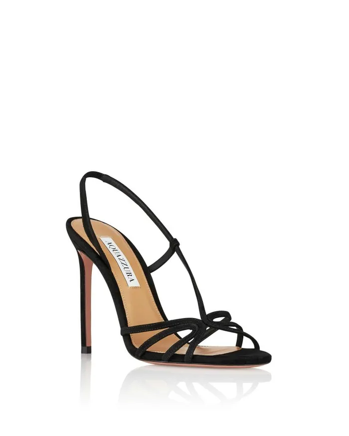 Talk To Me Sandal 105 Black Women Aquazzura Sandals Talk To Me Sandal 105 Black Women Aquazzura Sandals