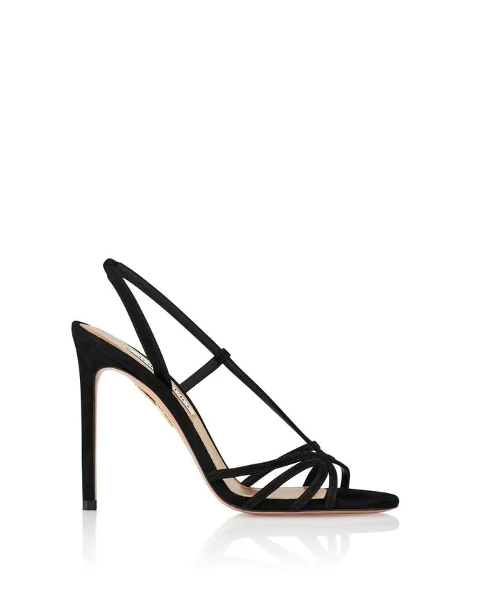 Talk To Me Sandal 105 Black Women Aquazzura Sandals Talk To Me Sandal 105 Black Women Aquazzura Sandals