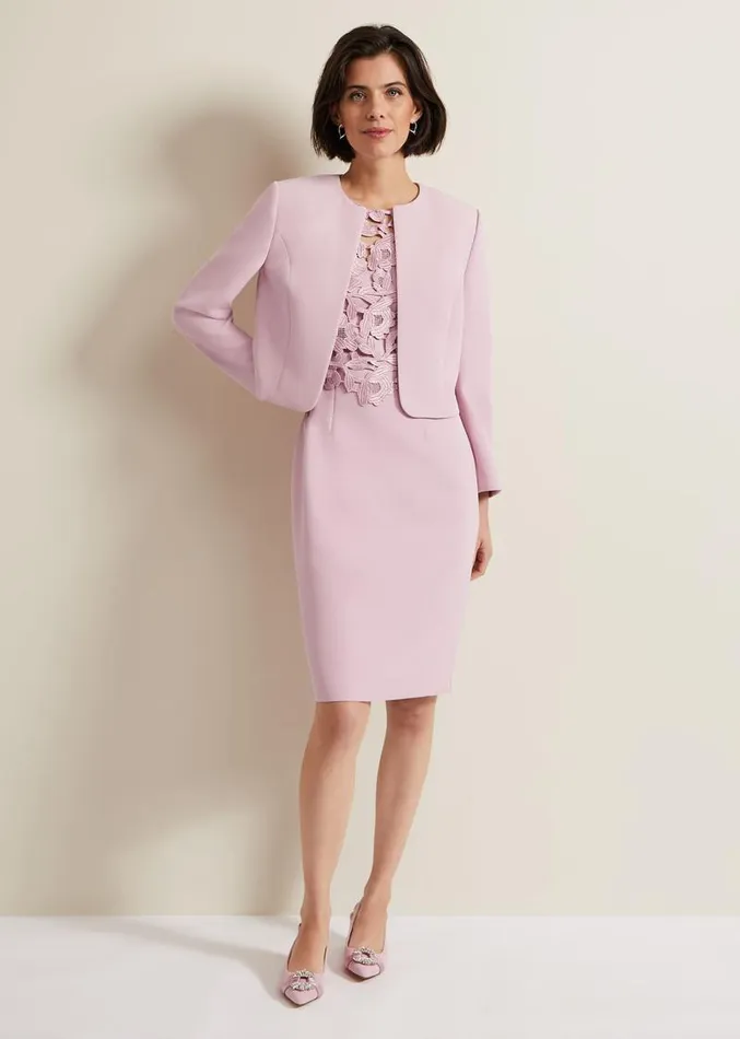 Tallula Lace Dress Pink Women Phase Eight Dresses