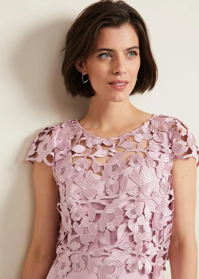 Tallula Lace Dress Pink Women Phase Eight Dresses