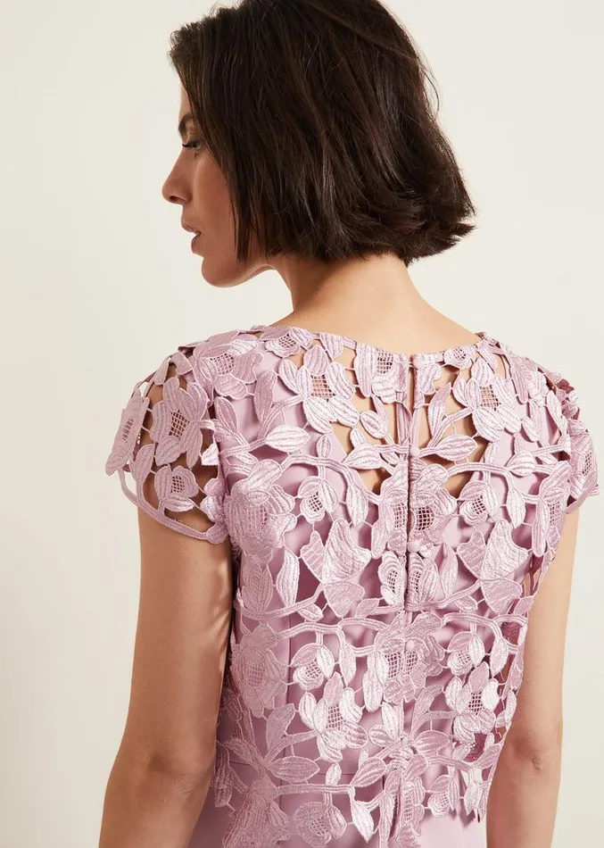 Tallula Lace Dress Pink Women Phase Eight Dresses