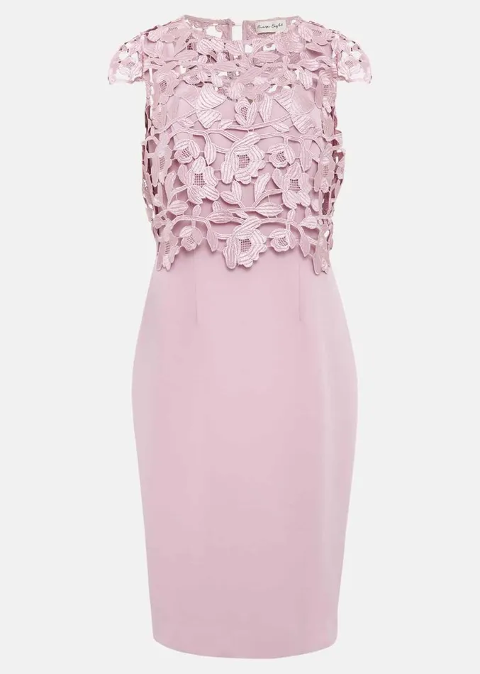 Tallula Lace Dress Pink Women Phase Eight Dresses