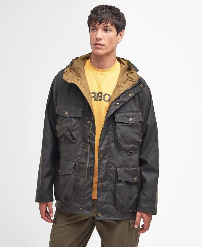 Tarn Utility Waxed Jacket Classic Navy Men Barbour Waxed Jackets