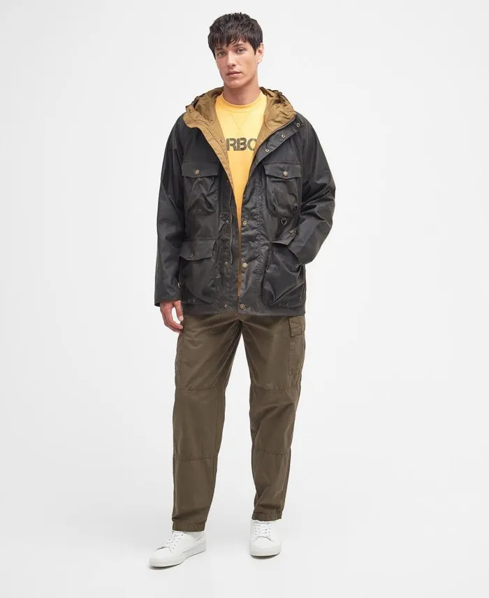 Tarn Utility Waxed Jacket Classic Navy Men Barbour Waxed Jackets
