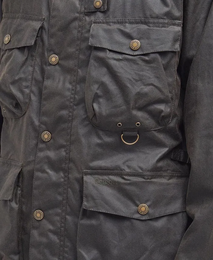 Tarn Utility Waxed Jacket Classic Navy Men Barbour Waxed Jackets