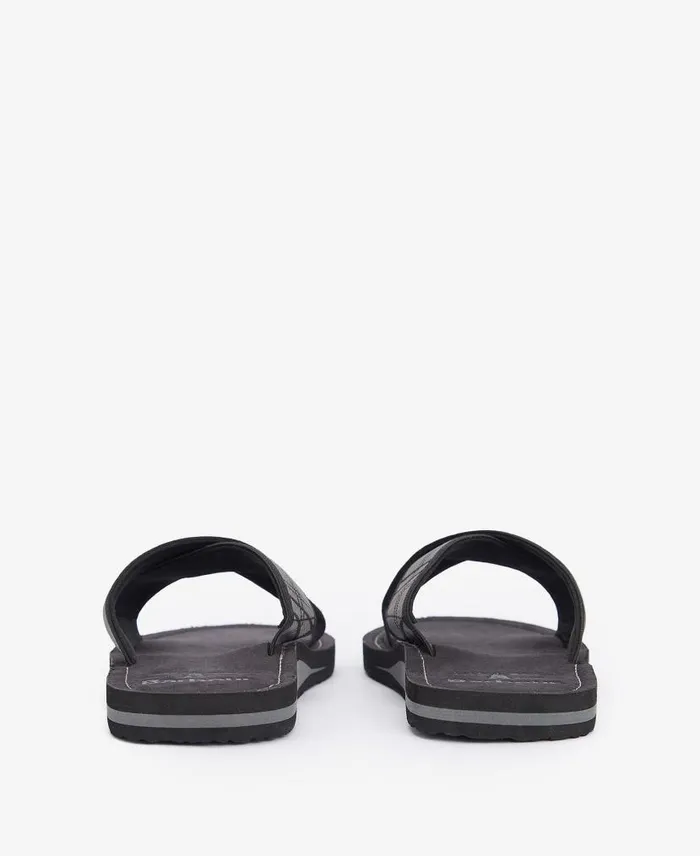 Tartan Toeman Beach Sandal Olive Tartan Men Barbour Sandals