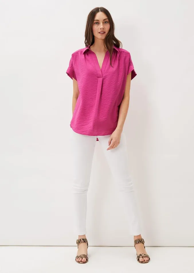 Thea Shirt Magenta Women Phase Eight Shirts and Blouses
