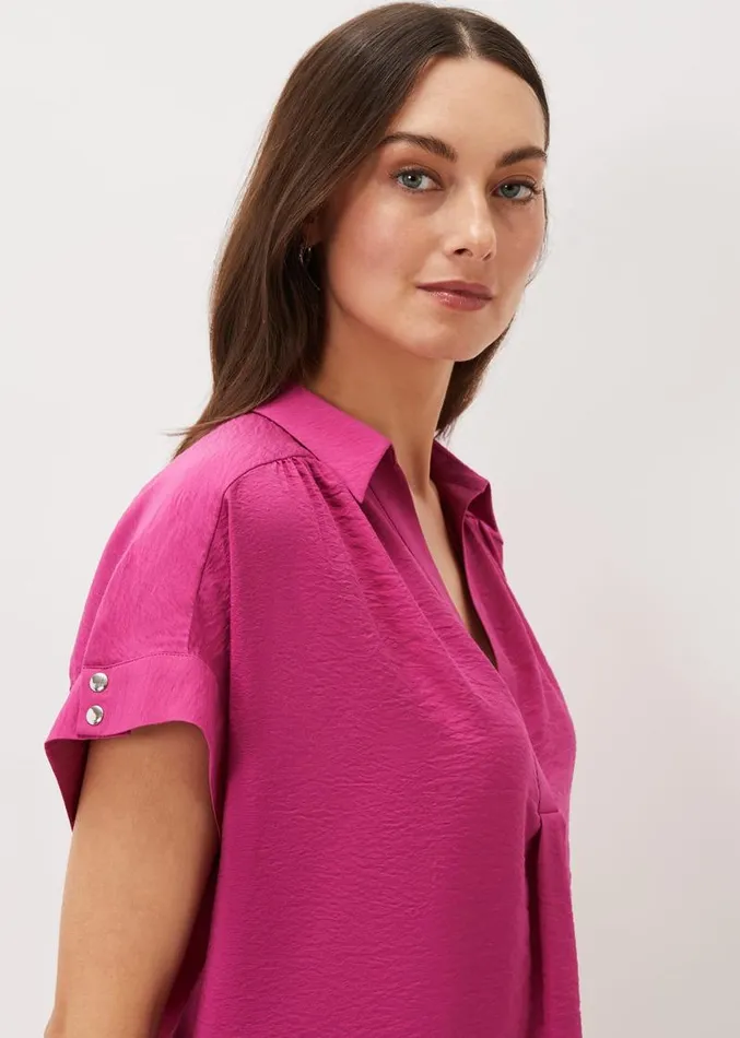 Thea Shirt Magenta Women Phase Eight Shirts and Blouses