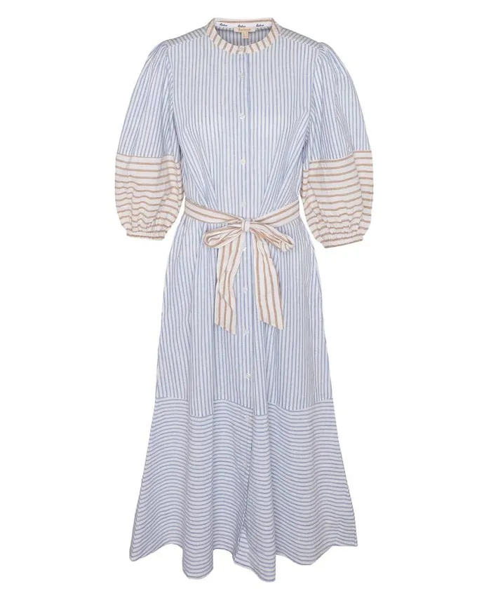 Thea Striped Shirt Dress Multi Stripe Women Barbour Dresses and Skirts