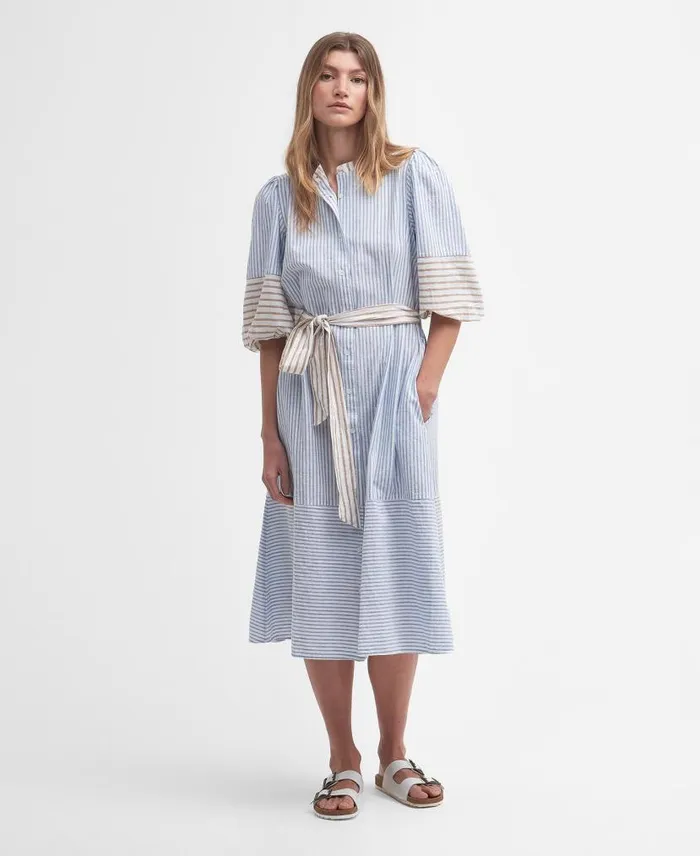 Thea Striped Shirt Dress Multi Stripe Women Barbour Dresses and Skirts