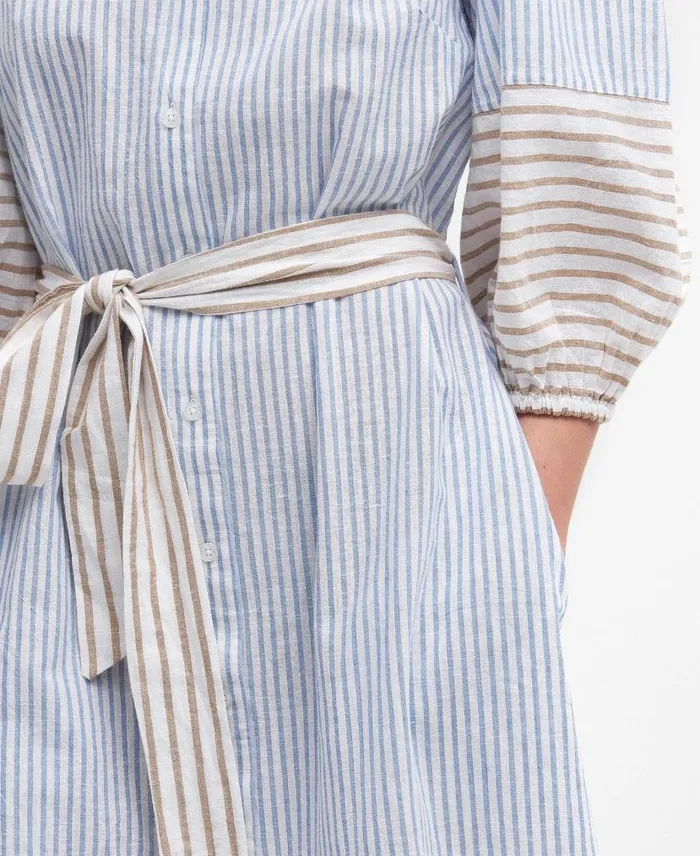 Thea Striped Shirt Dress Multi Stripe Women Barbour Dresses and Skirts