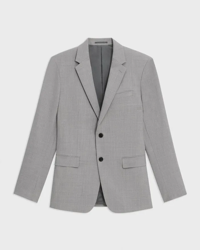 Theory Blazers Jackets Chambers Blazer In Stretch Wool Vapor Melange 8211 Men