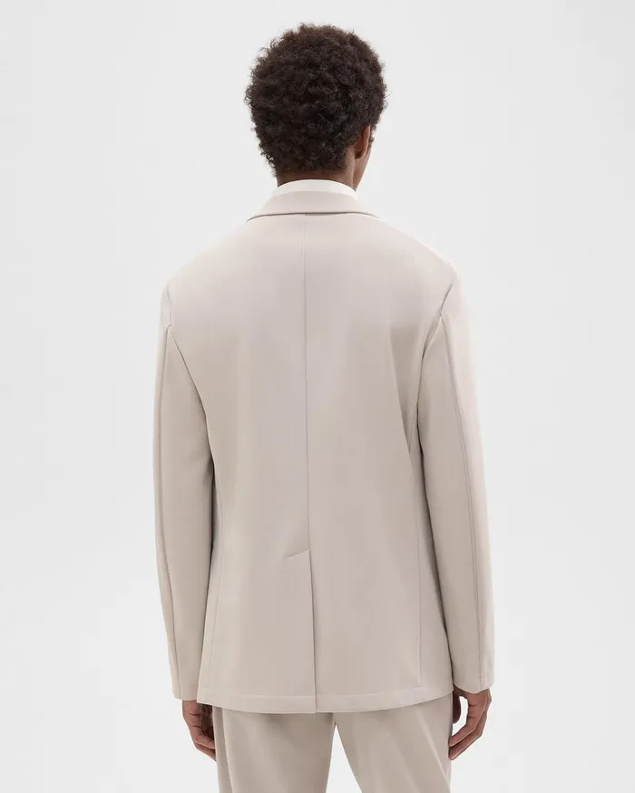 Theory Blazers Jackets Clinton Blazer In Precision Ponte Putty 8211 Men