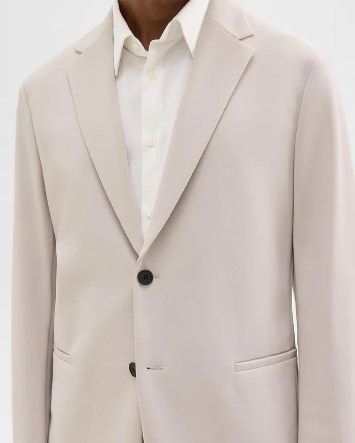 Theory Blazers Jackets Clinton Blazer In Precision Ponte Putty 8211 Men