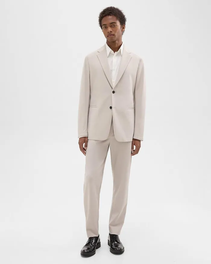 Theory Blazers Jackets Clinton Blazer In Precision Ponte Putty 8211 Men