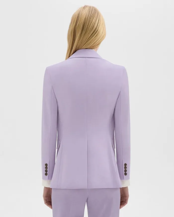 Theory Blazers Jackets Etiennette Blazer In Good Wool Lilac Sky 8211 Women