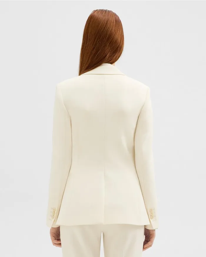 Theory Blazers Jackets Staple Blazer In Admiral Crepe Rice 8211 Women