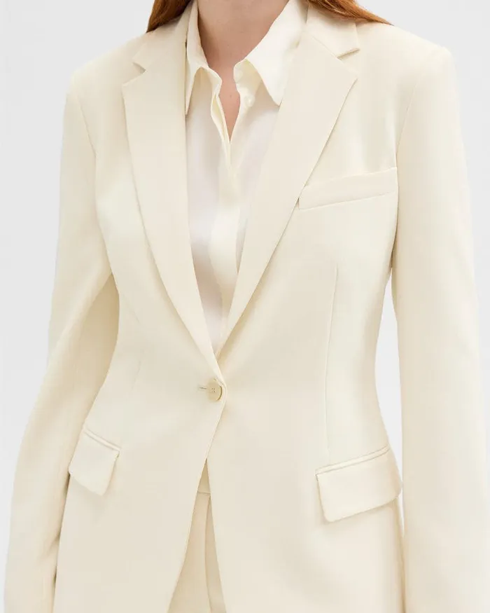 Theory Blazers Jackets Staple Blazer In Admiral Crepe Rice 8211 Women