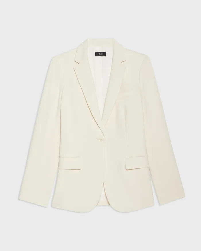Theory Blazers Jackets Staple Blazer In Admiral Crepe Rice 8211 Women