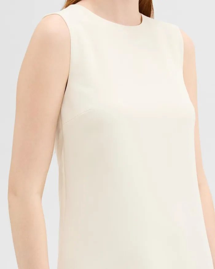 Theory Dresses Shift Dress In Admiral Crepe Rice 8211 Women