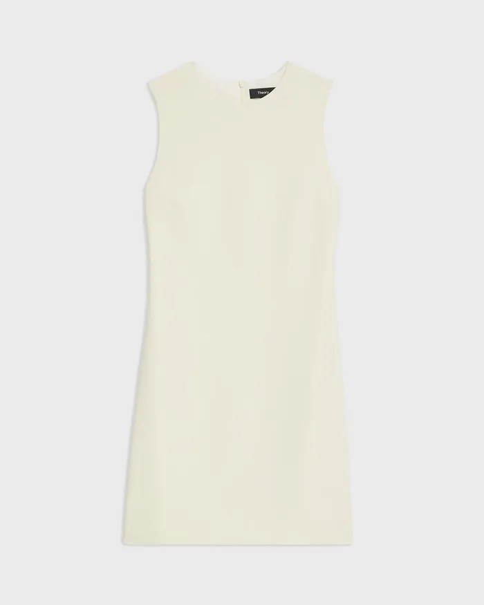 Theory Dresses Shift Dress In Admiral Crepe Rice 8211 Women