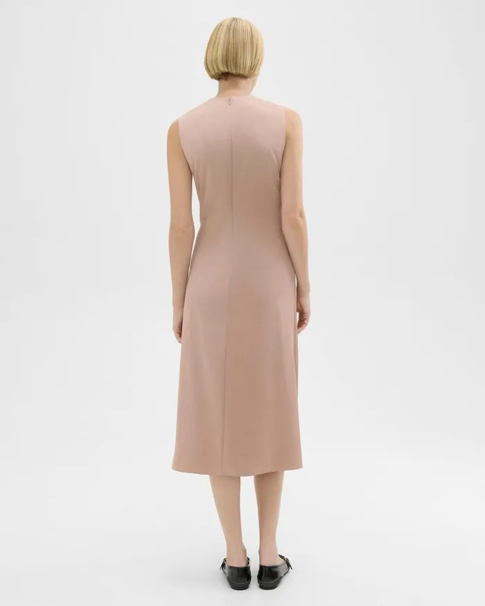 Theory Dresses Twisted Midi Dress Sakura 8211 Women
