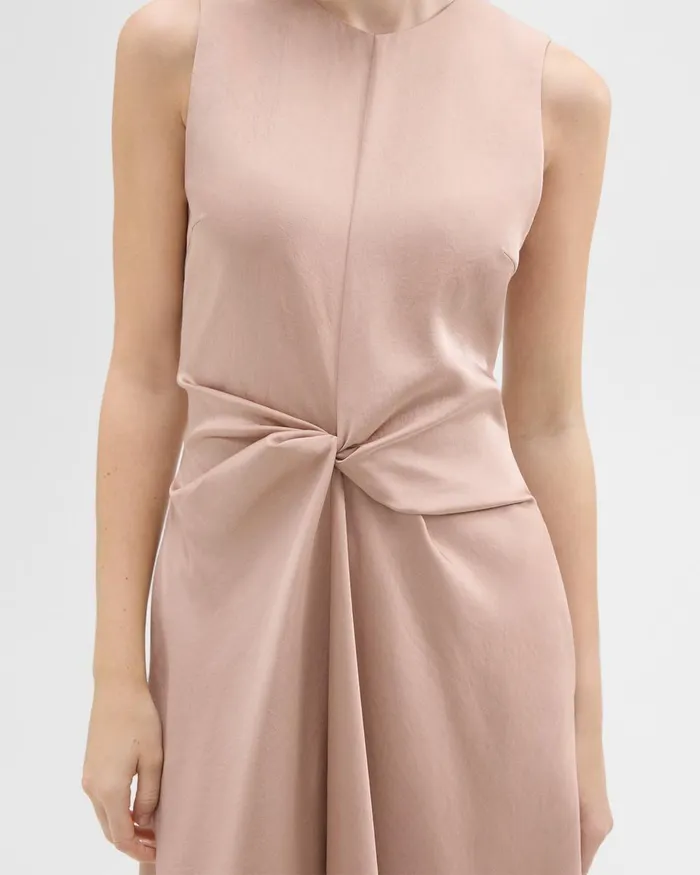 Theory Dresses Twisted Midi Dress Sakura 8211 Women