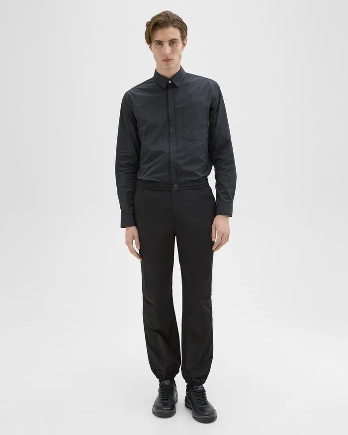 Theory Pants CottonBlend Jogger Pant Black 8211 Men